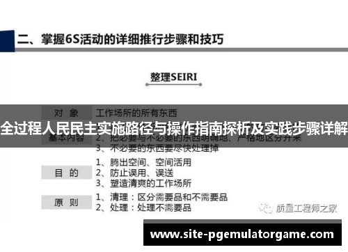全过程人民民主实施路径与操作指南探析及实践步骤详解